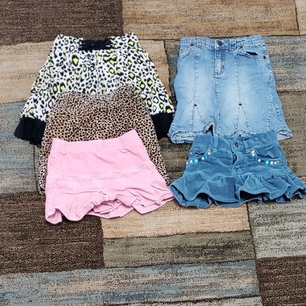 Girls size 5 summer skirt bundle of 5